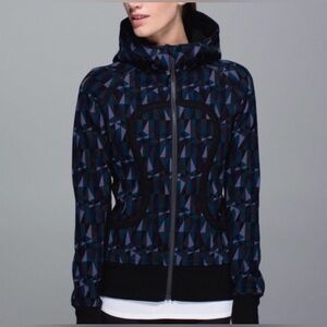 Lululemon Stained Glass Nightfall Scuba Hoodie Sz 4